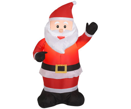 Santa Waving Outdoor Gemmy Airblown Inflatable 42" High image 0