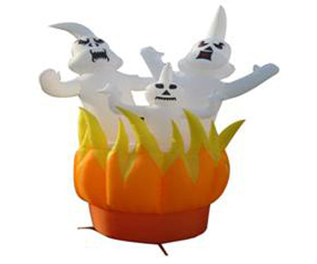 GHOSTS ON FIRE GIANT AIRBLOWN INFLATABLE 10 FT HIGH