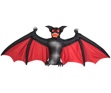 Scary Bat Gemmy Animated Airbln Inflatable 12ft wingspan