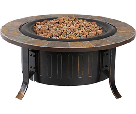 Bolen Steel Gas Slate Look Fire Table