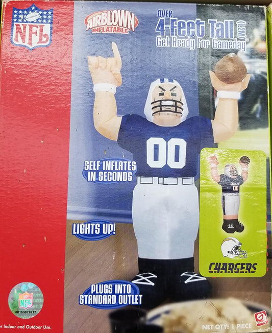 Chargers 4' Inflatable Player Indoor/Outdoor