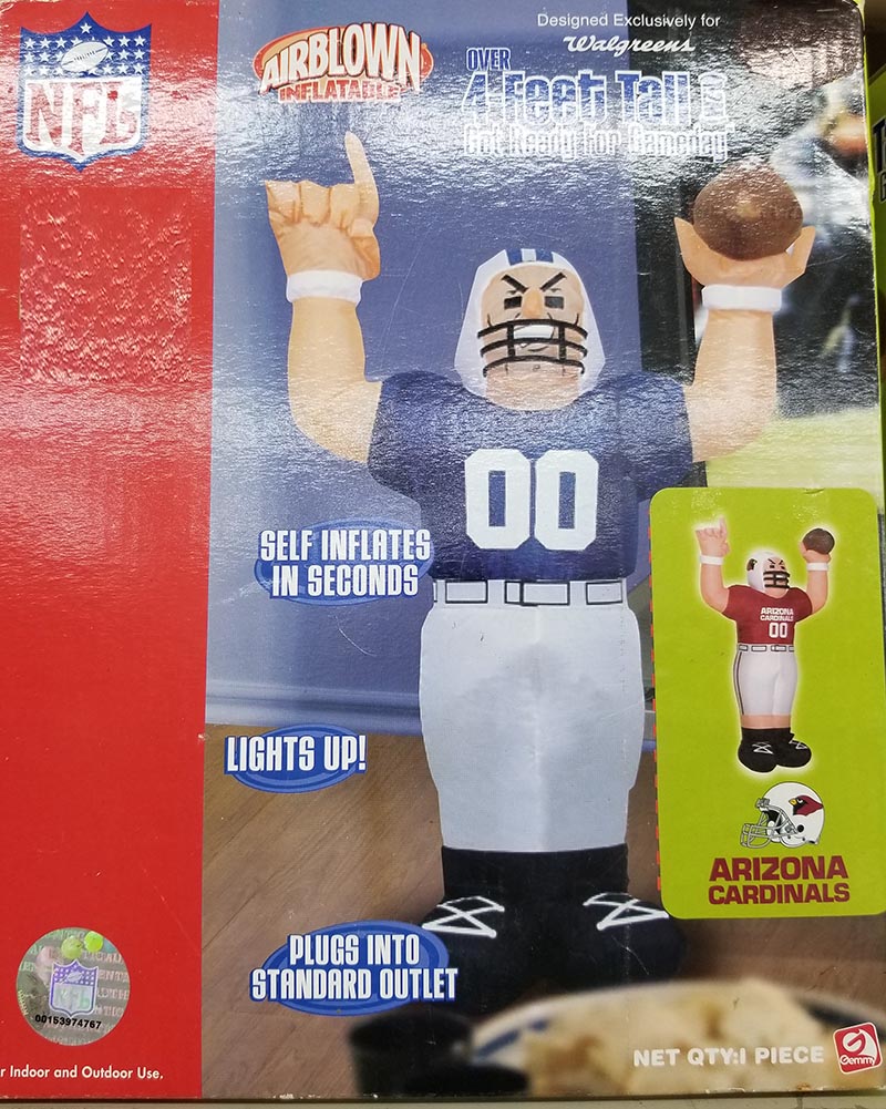 Arizona 4' Inflatable Player Indoor/Outdoor