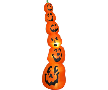 Pumpkin Stack Slender Gemmy Giant Airblown Inflatable 9ft tall