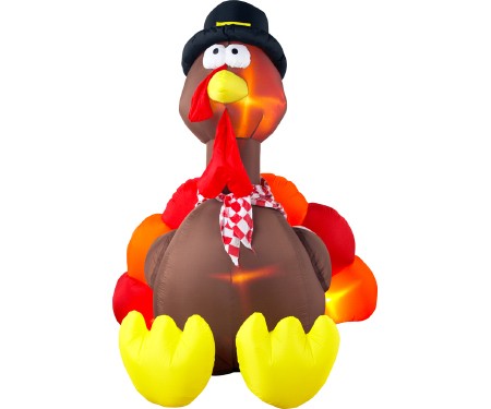 Giant Turkey Inflatable - 6 Foot