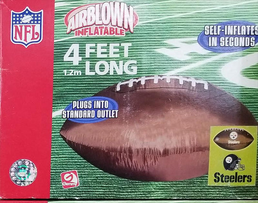 Steelers 4' Inflatable Ball Indoor/Outdoor