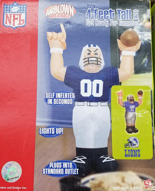 Detroit Lions 4' Inflatable Player Indoor/Outdoor