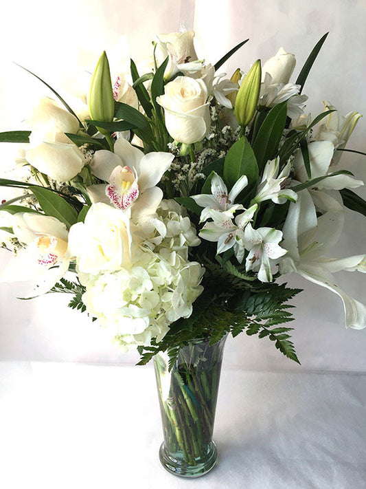 White Mix Arrangement Flowers