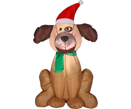 Christmas Dog Gemmy Airblown Inflatable 42" tall