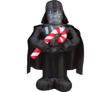 Air blown Star Wars Darth Vader with Candy Cane
