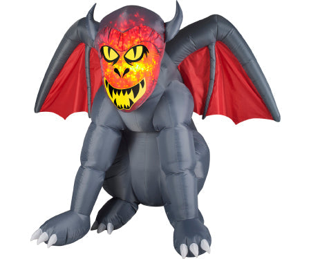 Gargoyle Fire and Ice Projection Gemmy Airbln Inflatable 5ft