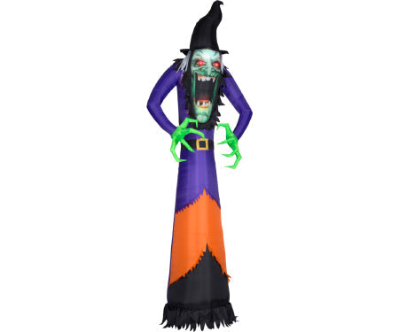 Witch Photorealistic Face Gemmy Giant Airbln Inflatable 12ft
